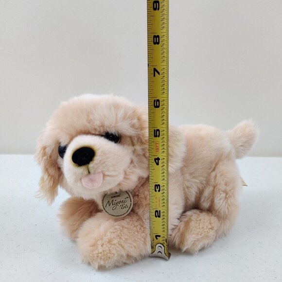 Golden Retriever Lab Puppy Dog Plush Laying Stuffed Animal Aurora Miyoni Tots - Picture 8 of 8